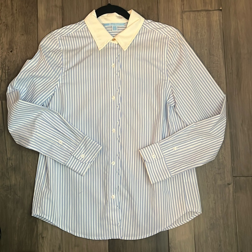 Draper James Scallop Blouse